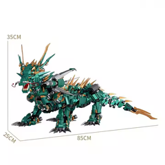 P2110  HỘP LOGO RÁP THÚ RỒNG 2951 MIẾNG HARD CORE MECHA