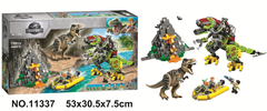 11337  HỘP LOGO RÁP KHỦNG LONG Tyrannosaurus Rex so với Mecha 740 MIẾNG