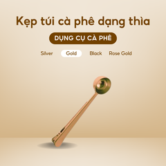 Kẹp miệng túi cà phê có thìa đa năng