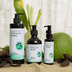 Combo Tóc khỏe mọc nhanh Epis (Dầu gội Bưởi xanh 500ml + kem xả 300ml + xịt bưởi 100ml)