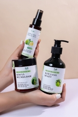 Combo Tóc khỏe mọc nhanh Epis (Dầu gội Bưởi xanh 500ml + kem xả 250g + xịt bưởi 100ml)