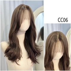 Siêu Da Đầu Tóc Giả Lưới T CC06 Mái Thưa (dưỡng + lược + lưới + miếng dán)