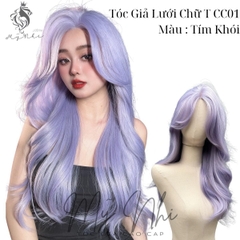 Siêu Da Đầu Tóc Giả CC01 Lưới T Xoăn Layer Mái Bay (dưỡng + lưới + lược + miếng Dán)