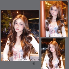 Tóc Giả Dệt Kim Hai Mái Bay Xoăn Layer NY01 Hai Mái Bay Xoăn Layer