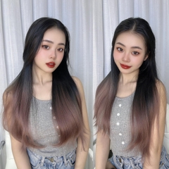 Kẹp Chữ U thẳng 60cm Phụ nữ Thẳng Tóc giả Dệt Tiện ích mở rộng