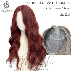Siêu Da Đầu Lưới U SU03 Tóc Giả Xù Sóng