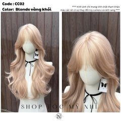 Siêu Da Đầu Tóc Giả Lưới T Mái Thưa Xoăn Layer CC02 60cm