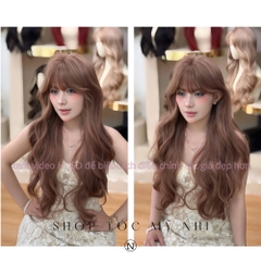 Tóc Giả Dệt Kim Xù Lơi Mái Thưa NG13 dài 70cm