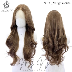 Siêu Da Lưới U Tóc Giả SU01 Xoăn Layer 65cm Mái Bay