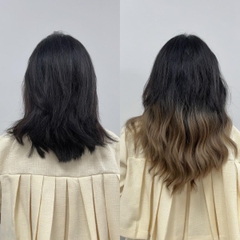 Tóc giả Kẹp U xù Gợn sóng ku17 Nhuộm