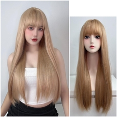 Tóc Giả Nữ Nguyên Đầu Tóc Thẳng Lửng MN03 (nhiều độ dài) kèm dưỡng + lược + lưới
