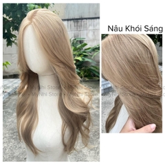 Siêu Da Lưới U Tóc Giả SU01 Xoăn Layer 65cm Mái Bay