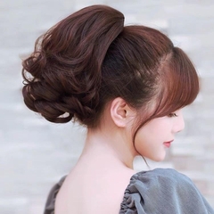 Ngoạm Xoăn Tóc giả Phụ nữ M036 Ngắn