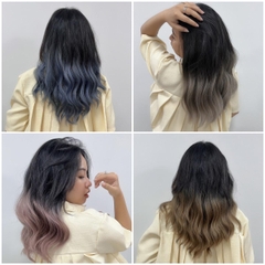 Tóc giả Kẹp U xù Gợn sóng ku17 Nhuộm