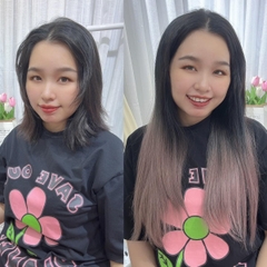 Kẹp Chữ U thẳng 60cm Phụ nữ Thẳng Tóc giả Dệt Tiện ích mở rộng