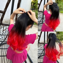 Buộc Tóc Giả Nhuộm Đuôi Thẳng nhiều màu giá rẻ