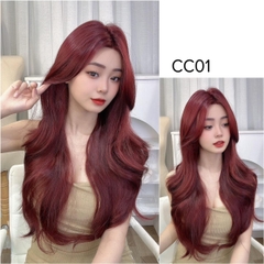 Siêu Da Đầu Tóc Giả CC01 Lưới T Xoăn Layer Mái Bay (dưỡng + lưới + lược + miếng Dán)