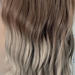 Tóc giả Kẹp U xù Gợn sóng ku17 Nhuộm