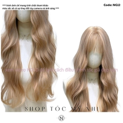 Tóc Giả Xù Sóng Retro Mái Thưa NG12 dài 70cm