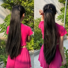 Tóc Giả Nữ Buộc Thẳng Tự Nhiên Dài