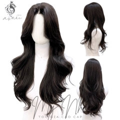 Siêu Da Đầu Tóc Giả CC01 Lưới T Xoăn Layer Mái Bay (dưỡng + lưới + lược + miếng Dán)