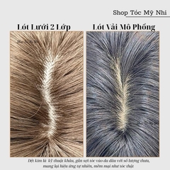 Tóc Giả Mỹ Nhi Da Đầu Tỉ Lệ Dệt Kim NY09 Xù Sóng Mái Bay