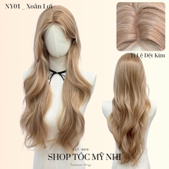 Tóc Giả Nguyên Đầu Dệt Máy NY01 Hai Mái Bay Xoăn Layer