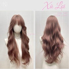 Tóc Giả Dệt Kim Xù Lơi Mái Thưa NG13 dài 70cm