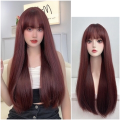 Tóc Giả Nữ Nguyên Đầu Tóc Thẳng Lửng MN03 (nhiều độ dài) kèm dưỡng + lược + lưới