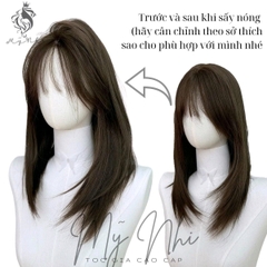 Siêu Da Đầu Nguyên Đầu Cúp Layer cc08  Mái Thưa Móc Chữ T (kèm dưỡng + lưới + lược +miếng dán)