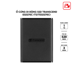 Ổ cứng di động SSD Transcend ESD270C 1TB 520MB/s TS1TESD270C - Bảo hành 3 năm