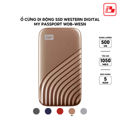 Ổ cứng di động SSD Western Digital My Passport 500GB 1050MB/s Vàng WDBAGF5000AGD-WESN - Bảo hành 5 năm