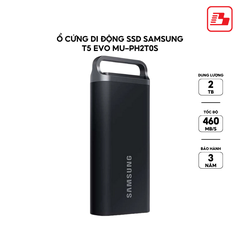 Ổ cứng di động SSD Samsung T5 EVO MU-PH2T0S 2TB 460MB/s Bảo hành 3 năm