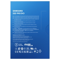 SSD gắn trong Samsung 990 Evo 2TB PCIe 4.0 x4 / PCIe 5.0 x2 NVMe V-NAND M.2 2280 upto 5000MB/s MZ-V9E2T0BW - Bảo hành 5 năm