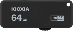 USB 3.2 KIOXIA TransMemory U365 64GB upto 150MB/s LU365K064GG4 Đen  - Bảo hành 5 năm
