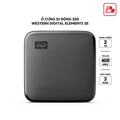 Ổ cứng di động SSD Western Digital Elements SE 2TB 400MB/s WDBAYN0020BBK-WESN - Bảo hành 3 năm