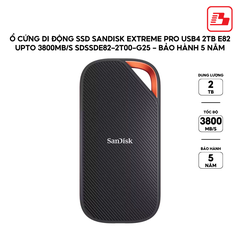 Ổ cứng di động SSD SanDisk Extreme Pro USB4 2TB E82 upto 3800MB/s SDSSDE82-2T00-G25 - Bảo hành 5 năm