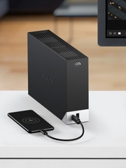 Ổ cứng để bàn HDD Seagate One Touch Desktop Hub 10TB 3.5" USB 3.0 Type C upto 160MB/s STLC10000400 - Bảo hành 3 năm
