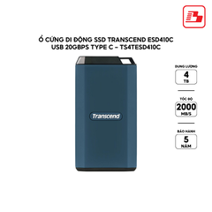 Ổ cứng di động SSD Transcend ESD410C 4TB 2000MB/s TS4TESD410C - Bảo hành 5 năm