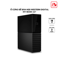 Ổ cứng để bàn HDD Western Digital My Book 3.5" 18TB WDBBGB0180HBK-SESN - Bảo hành 3 năm