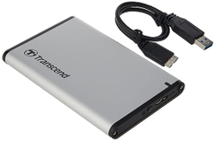Hộp đựng / Box ổ cứng 2.5" Transcend TS0GSJ25S3 (bạc) - Bảo hành 2 năm