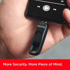 USB 3.2 Gen 1 SanDisk Ultra Slider Type-C 128GB 400MB/s SDCZ480-128G-G46 - Bảo hành 5 năm