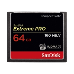 Thẻ nhớ CompactFlash (CF) SanDisk Extreme Pro 64GB 1067X upto 160MB/s SDCFXPS-064G-X46 - Bảo hành 7 năm