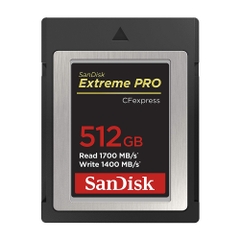 Thẻ nhớ CFexpress Type B SanDisk Extreme Pro 512GB up to 1700MB/s SDCFE-512G-GN4NN - Bảo hành trọn đời