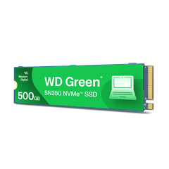 Ổ cứng SSD gắn trong Western Digital Green SN350 PCIe Gen 3 x 4 NVMe 500GB upto 2400MB/s WDS500G2G0C-00CDH0 - Bảo hành 3 năm