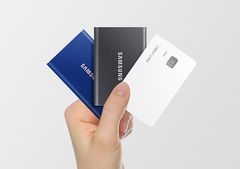 Ổ cứng di động SSD Samsung T7 Portable 500GB 1050MB/s Xanh Indigo MU-PC500H/WW - Bảo hành 3 năm