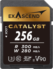 Thẻ Nhớ SDXC Exascend Catalyst 256GB C10 U3 V90 UHS-II SD upto 300MB/s EX256GSDU2 - Bảo hành 5 năm