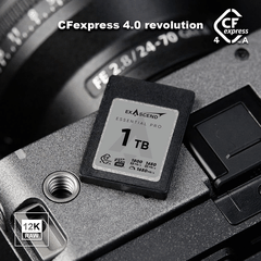 Thẻ Nhớ CFexpress Type A Exascend Essential Pro 256GB PCIe 4.0 upto 1800MB/s EXPC4EA256GB - Bảo hành 5 năm