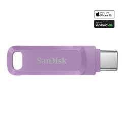 USB 3.1 OTG Sandisk Ultra Dual Drive Go Type-C SDDDC3 128GB 400MB/s SDDDC3-128G-G46L màu tím lavender - Bảo hành 5 năm