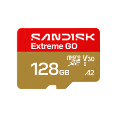 Thẻ nhớ microSDXC SANDISK Extreme® GO 128GB UHS-I 240MB/s R 120MB/s W SDSQXGN-128G-GN6MN - Bảo hành 5 năm